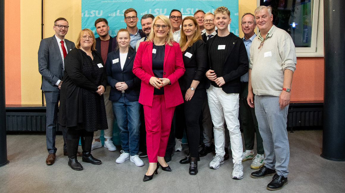 Der Landesvorstand mit Christina Stumpp beim parlamentarischen Jahresempfang der LSU Deutschlands